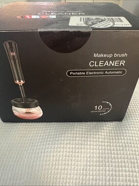 Portable Electronic Makeup Brush Cleaner - Black